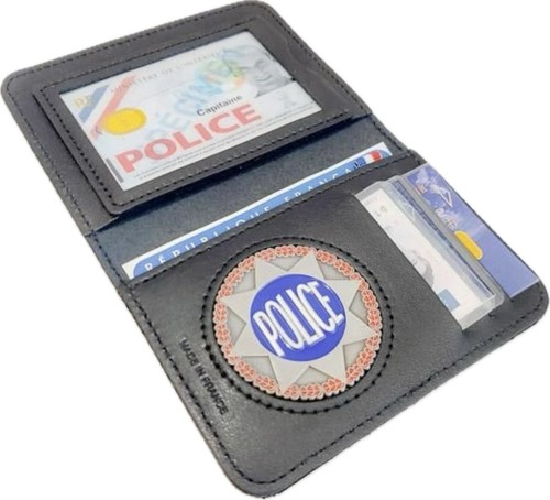 Porte carte cuir police - carte,