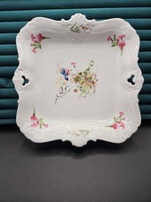 Seltmann Weiden Bavaria W. Germany Vegetable Bowl Square Pierced  Reticulated