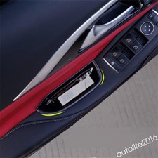 Accessories Front Door Armrest Storage Box Cover Kit For Infiniti QX30 2017-2019