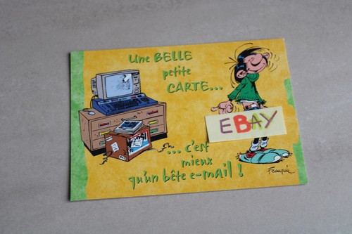 Carte postale gaston lagaffe - carte,