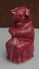 rare beautiful old superb piggy bank pink slipper Onnaing?