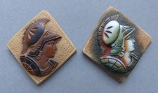 Soldat grec lot de 2 camée en