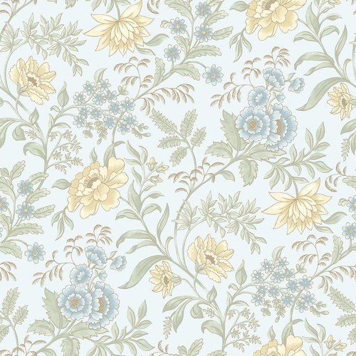 Papier peint floral jardin - peint,