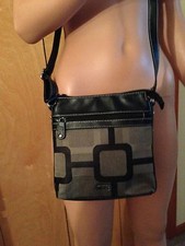 NINE WEST BLACK COTTON CANVAS