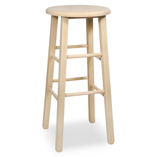 Tabouret bar rond - en, bois