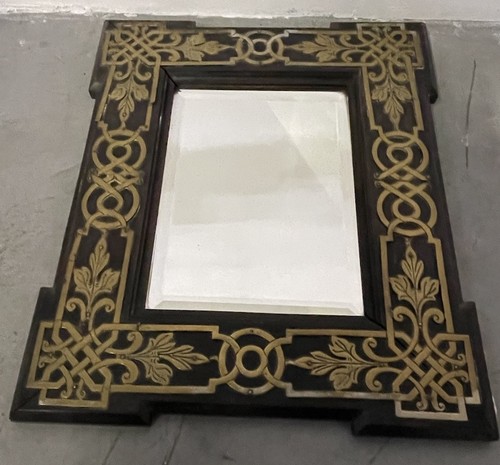 Ancien miroir bois ébène - miroir,