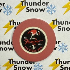 ⚡️❄️ Casino Chip ? The Flamingo Hotel Table #3 Roulette Las Vegas Nevada