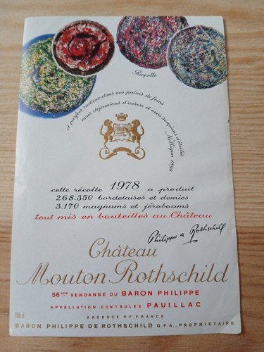 Etiquette mouton rothschild - mouton,