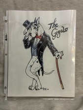 The Gigolo Harlequin Great Dane color print Rachel Cawley 2000