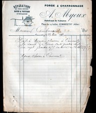 COMMENTRY (03) manufacturer of cars & tow carts "a. myoux" in 1912