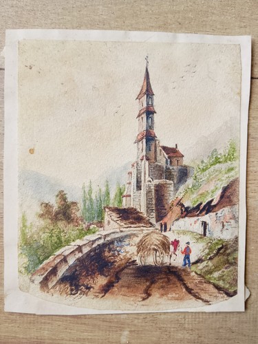 Gravure oleographie ancienne - oleographie,
