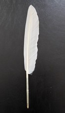 1 GRANDE PLUME OIE BLANCHE