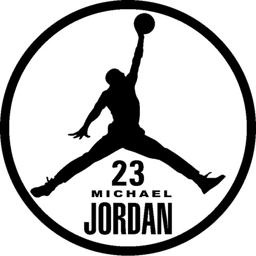 Autocollant jordan noir - autocollant,