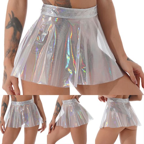 Femmes transparent pvc jupe - femmes,