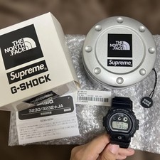 CASIO G SHOCK DW 6900NS 7JR Supreme North Face Black Triple Collab Watch