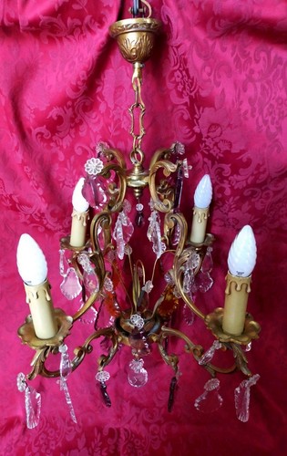 Lustre bronze doré à - doré,