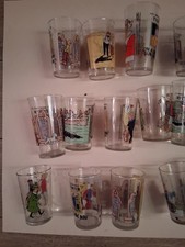 VERRES TINTIN/LOT DE 17