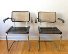 2 FAUTEUILS CESCA EN ACIER TUBULAIRE DESIGN MARCEL BREUER ANNEES 70 VINTAGE 1970