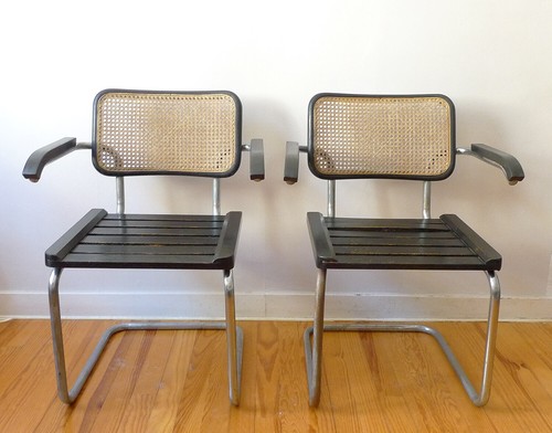 Fauteuils cesca acier - 2, en