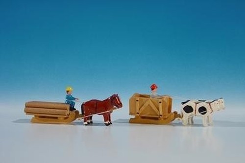 Miniatures traîneaux en - de,