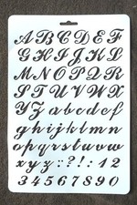 POCHOIR PLASTIQUE 30*21cm : alphabet (02)