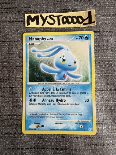 Carte pokémon manaphy - pokémon, 4/12