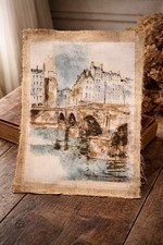 Tableau Paris vintage signé