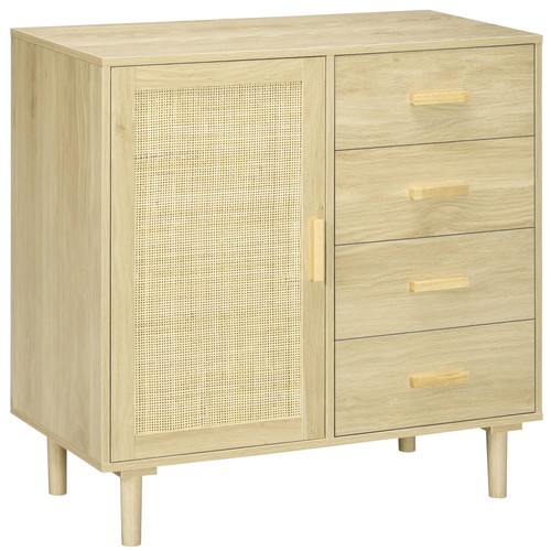 Homcom buffet rotin - homcom,