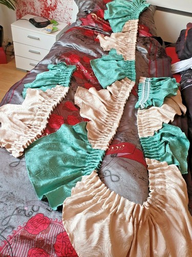 Rideaux porte faux vert - porte-à-faux,