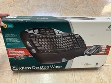 Logitech Ergonomic Cordless Desktop Wave 920-000264 Wireless Keyboard