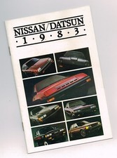 1983 NISSAN Brochure: SENTRA,PULSAR,MAXIMA,200-SX,280-ZX,PickUp,KING CAB,4x4,4WD