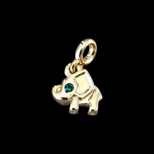 PANDORA  charm ME mini dangle elephant  plaqué or  14 carats authentique