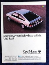 Opel Monza A, original advertising from 1982