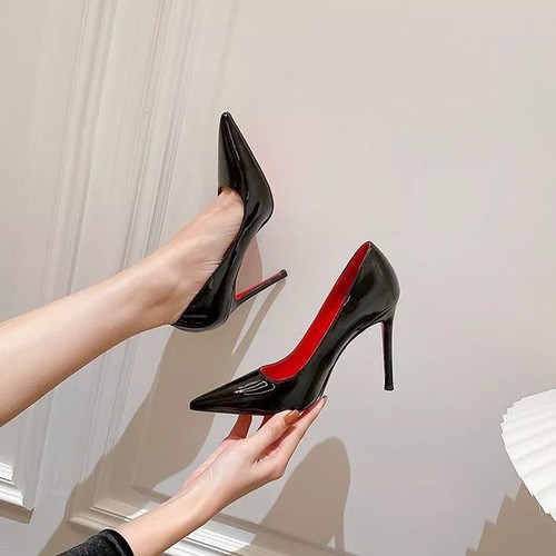 Escarpins noirs vernis avec - escarpins,