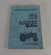 Operating Instructions/Manual Lanz Bulldog 24 HP d 2416 Diesel Tractor 5/1955