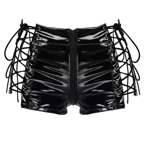 Simili cuir verni - short, femme