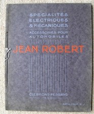 JEAN ROBERT CAR ACCESSORIES CATALOGUE FRENCH 1923 BEARINGS LAMPS HORNS BATTERIES