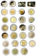 LOT  DE 27 PIECES 2€