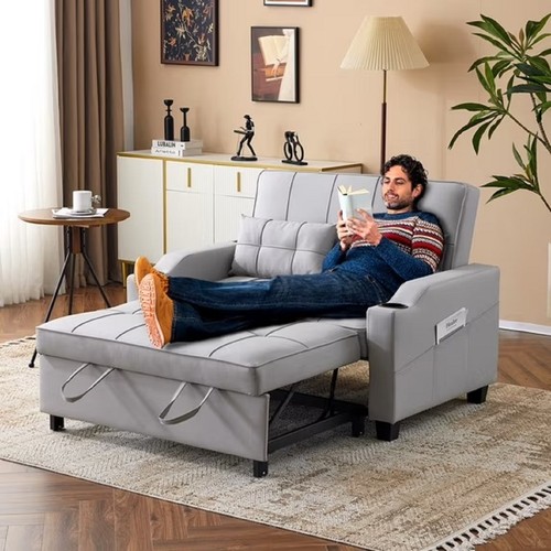 Ktaxon faux leather loveseat - ktaxon,