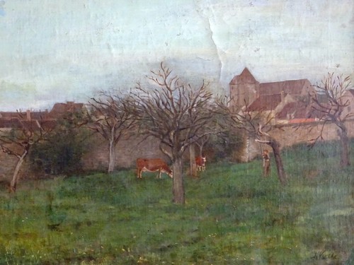 Charmante peinture xix jules - charmante, xix-jules