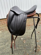 Butet Dressage Saddle, Black And Brown, 17.” Seat Standard Tree