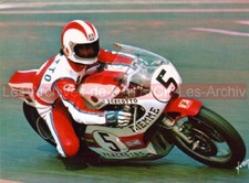 Johnny CECOTTO YAMAHA TZ 750 N°5 à Chimay : Carte Postale Moto Postcard #0417