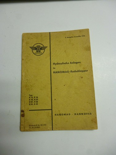 Hanomag wheel tractor type - wheel,