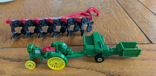 Vintage ERTL Diecast IH/ John Deere1/64 Farm Toy Miniatures Tractor, Plow, Baler