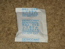 Bentonite Desiccant 1.3oz Desiccant packets Lot of 40