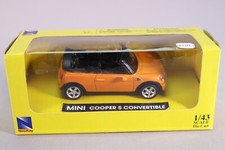 LE7347 NEW-RAY 1:43 1/43 Car Mini Cooper S Convertible Convertible Orange