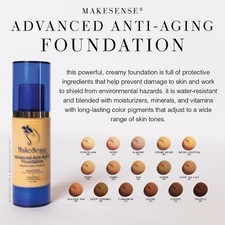 ? Cafe Au Lait MAKESENSE Advanced Anti Aging Foundation SENEGENCE AAA