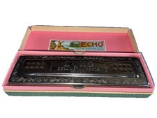 Vintage German Hohner The Echo Harp Harmonica Key C /G Metal Reeds