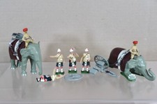 Kingcast Soldats Britannique Guerre En Inde Noir Montre Éléphant Gatling Gun