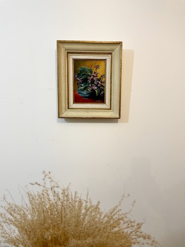 Huile sur toile dans son - , cadre